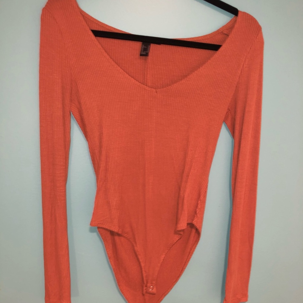 FOREVER 21 rust, ribbed body suit!! Never worn!